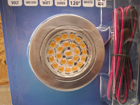 Faretto LED Carbest in acciaio inox con 24 LED