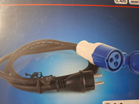 Carbest CEE-Adapterkabel Schuko-Stecker/CEE-Kupplung