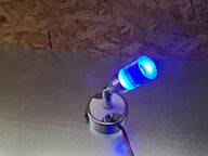 Liseuse LED 12 V avec port USB et interrupteur à bascule – 1 W, chrome