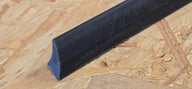 Profilé déflecteur pour panneau solaire et fenêtre de toit, noir, 160 cm de long
