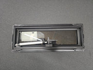 Alu-Ausstellfenster Modell 2000 – 460 x 160 mm, schwarz