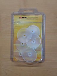 Regenabweishütchen für Zeltstabstifte – transparent, Ø 50 mm, 8 Stück