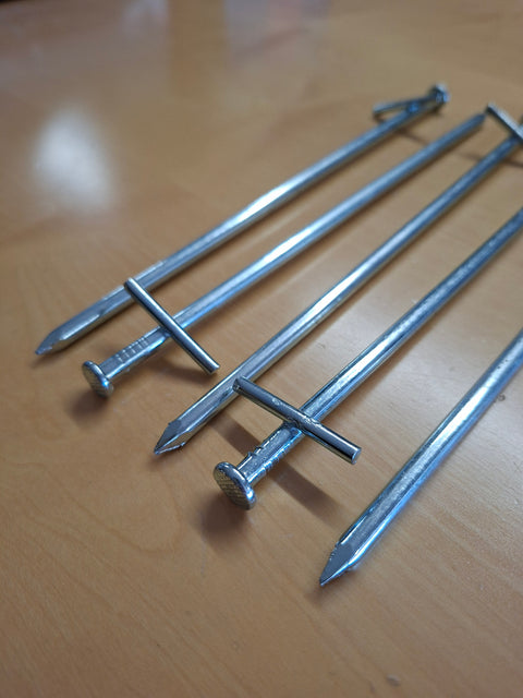 Felsbodenhering Tarzan 23 cm – Zelthering für sehr harte und steinige Böden, 5 Stück