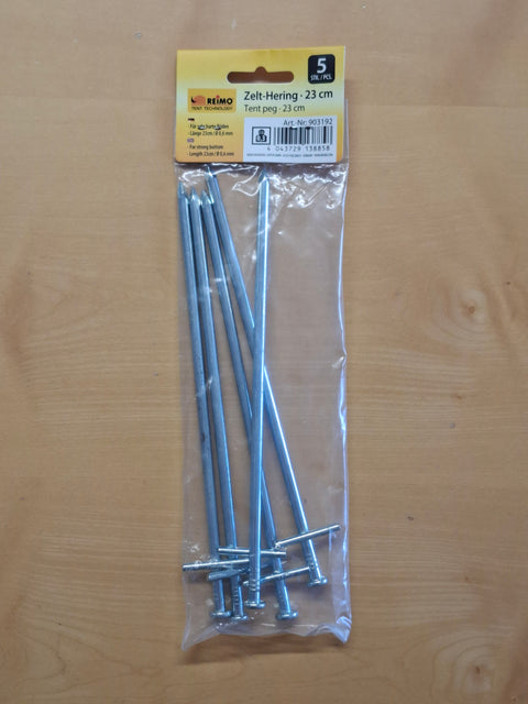 Felsbodenhering Tarzan 23 cm – Zelthering für sehr harte und steinige Böden, 5 Stück