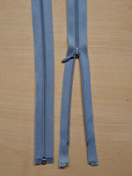 Cerniera, 170 cm, divisibile - staccabile, grigia, plastica