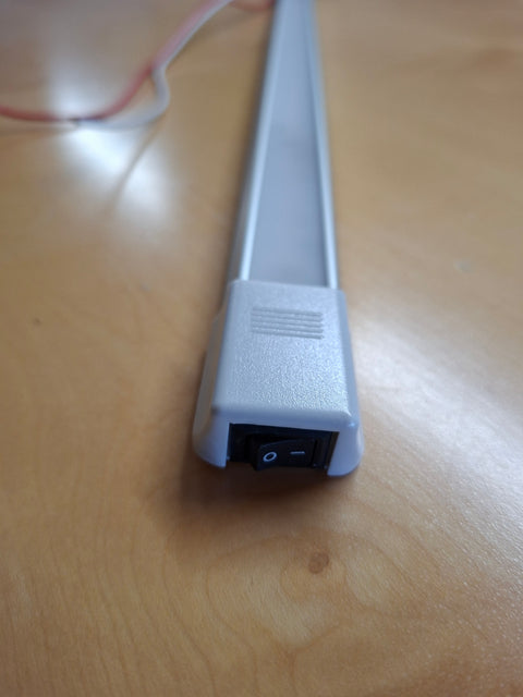 Carbest LED-Linienleuchte 468 mm – Aluminium, 12, 24 V, warmweiss