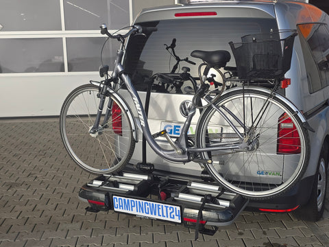 Portabici BackPower per gancio traino con spazio per 2 bici