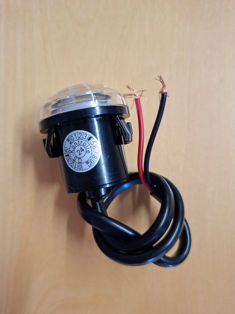 Luce di posizione a LED, 6-33 V, 0,6 W, trasparente, cavo da 250 mm, IP67