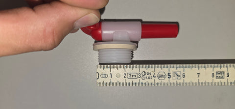 Absperrhahn 3/4" / 100mm für Wasserkanister / Hahnverschluss ohne Entlüftung