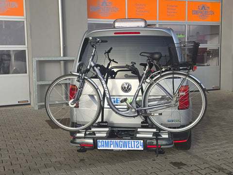 Portabici BackPower per gancio traino con spazio per 2 bici