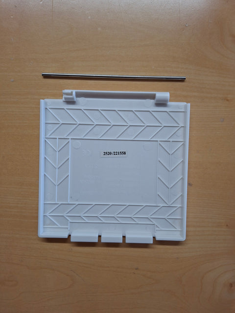Carbest Ersatzdeckel für CEE-Eingangs-Steckdose – quadratisch, weiss, 100 × 100 mm