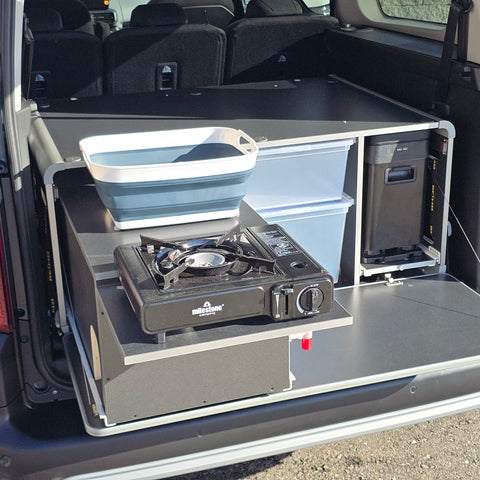 REIMO Campingbox M per VW Caddy dal 2003 e altri mini camper e minivan