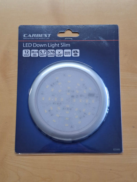 Carbest Slim Down Light – 12 V LED-Deckenleuchte mit Touchsensor, Ø 130 mm