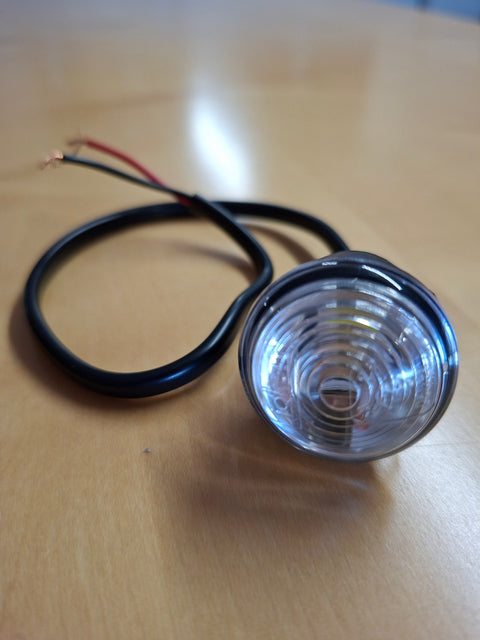 Luce di posizione a LED, 6-33 V, 0,6 W, trasparente, cavo da 250 mm, IP67