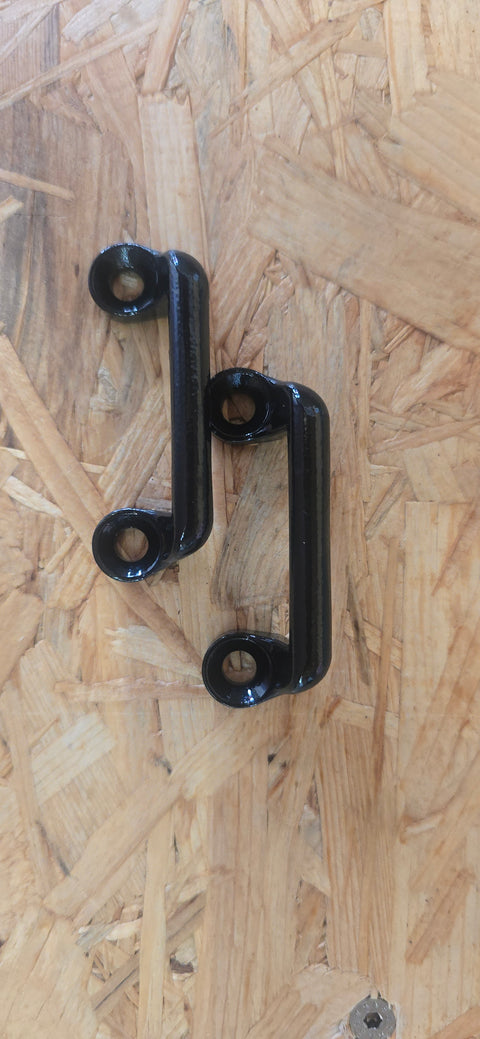 Girevoli per imbracatura, rampe per laghi - robuste staffe di fissaggio in metallo, 53 mm, set da 2