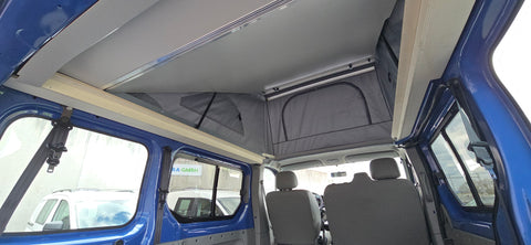 Aufstelldach / Schlafdach / Hubdach für Renault Trafic/ Nissan Primastar / OPEL Vivaro bis 2014 / Vorne hoch - Inklusive Montage/ Eintragung/ Leihwagen
