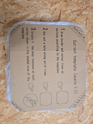 Waschbecken / Lavabo / Spülbecken / Spüle / Brünneli - Edelstahl, mit Glasabdeckung, Carbest