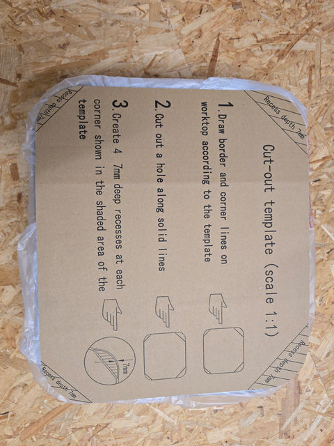Waschbecken / Lavabo / Spülbecken / Spüle / Brünneli - Edelstahl, mit Glasabdeckung, Carbest