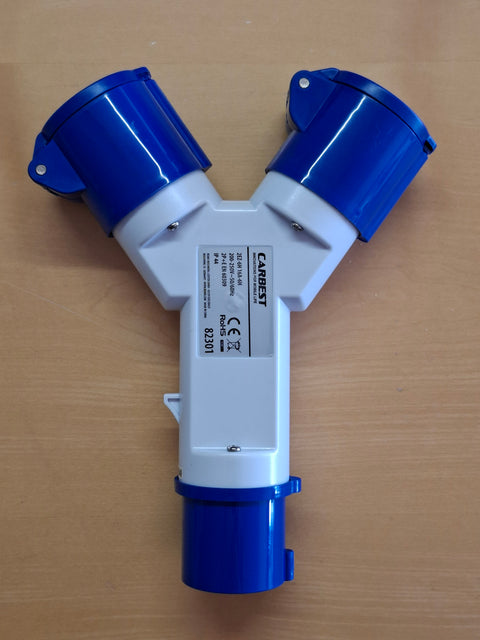 Spina CEE Carbest / distributore a 2 vie