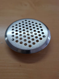 Griglia di ventilazione tonda in acciaio inox