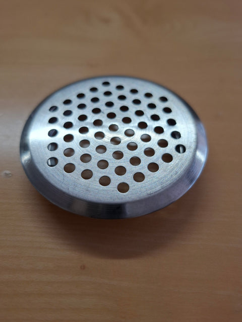 Griglia di ventilazione tonda in acciaio inox