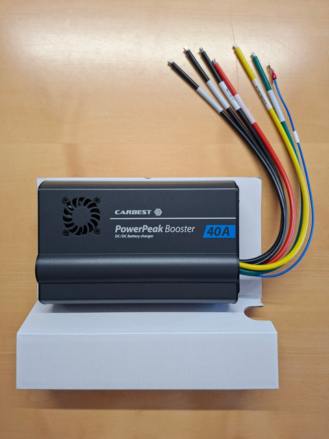 Ladebooster DC, DC 40 A mit MPPT-Solarladeregler – für LiFePO4, AGM, Gel und Blei-Säure