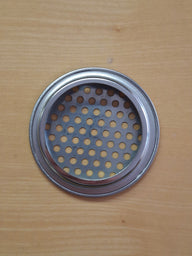 Griglia di ventilazione tonda in acciaio inox