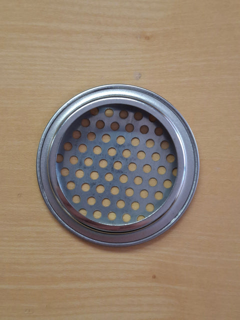 Griglia di ventilazione tonda in acciaio inox