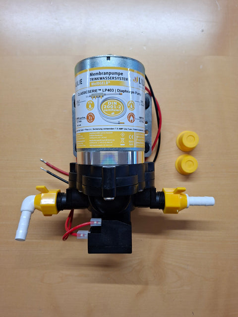 Lilie Shurflo Classic Druckwasserpumpe – 12 V, 2,1 bar, 10,6 l min, 3-Kammer-Membranpumpe