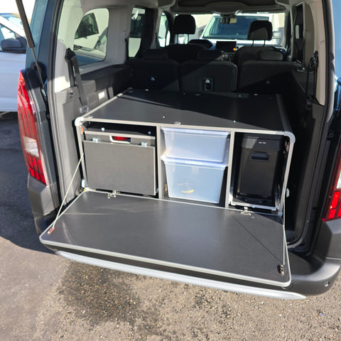 REIMO Campingbox M per VW Caddy dal 2003 e altri mini camper e minivan