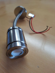Carbest 12 V LED-Leseleuchte – 160,5 mm, gebürstetes Nickel, 100 lm