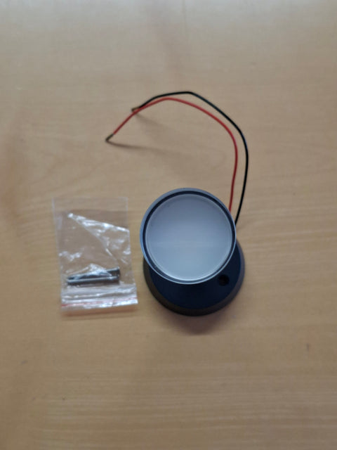 LED Spot 12 V mit Flexarm und Glasschirm – 80 lm, Warmweiss