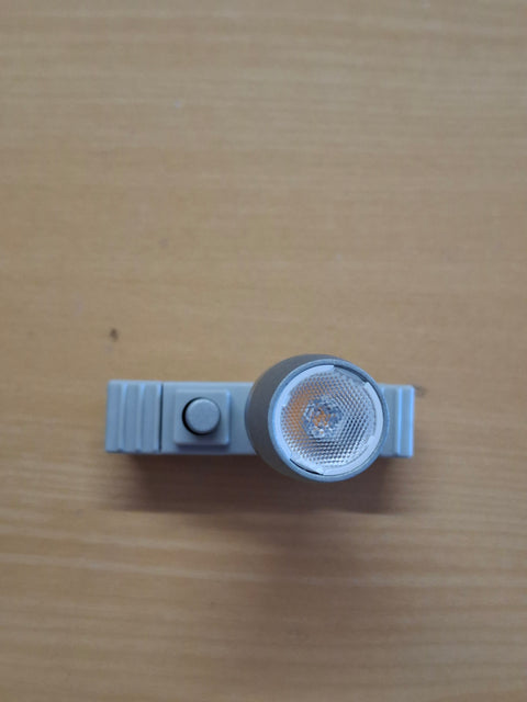 Faretto aggiuntivo con interruttore per sistema a binario 832795 / 832796, laccato argento