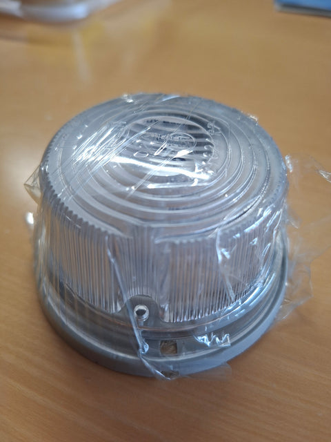Hella Begrenzungsleuchte, Ø80x41mm, 12V mit Sockel grau