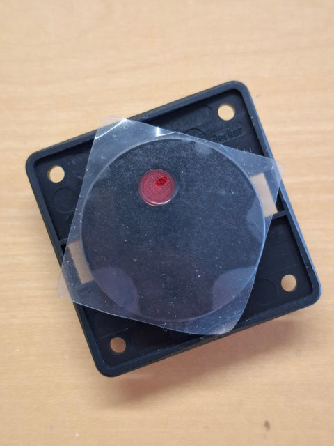 Interrupteur à bascule Berker 12V, anthracite, avec affichage de contrôle LED rouge