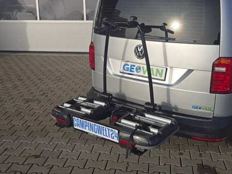 Portabici BackPower per gancio traino con spazio per 2 bici