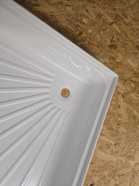 receveur de douche 600x600x102 mm, blanc