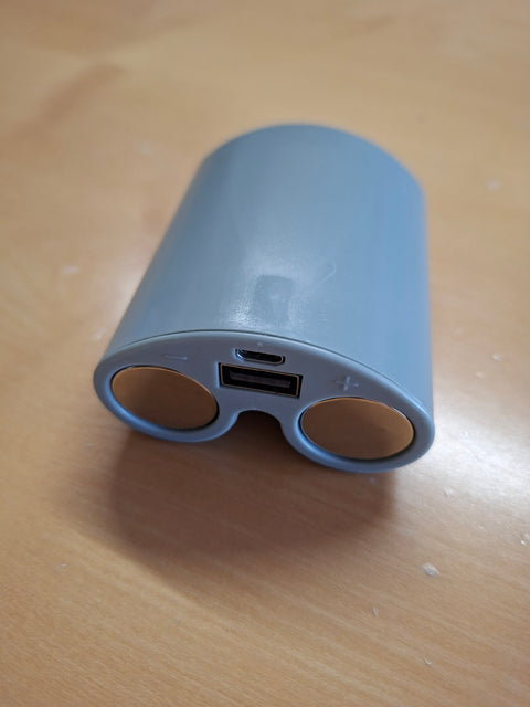 Campingdusche faltbar mit Akku – 2 l min, 2200 mAh, inklusive Tasche