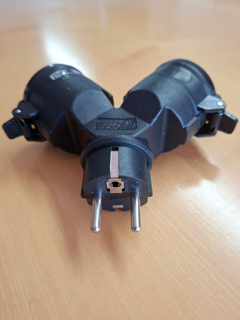 Spina di distribuzione Schuko Carbest a 2 vie