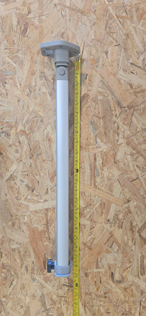 Base per tavolo pieghevole argento - altezza 555 - 765 mm giunto superiore