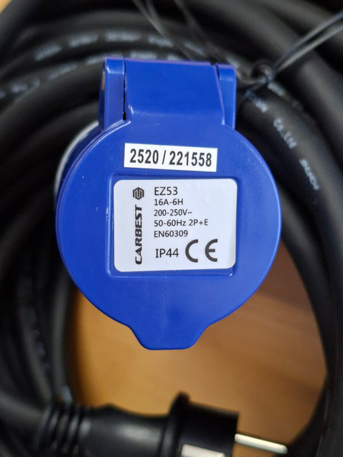 Cavo adattatore CEE spina Schuko/attacco CEE - 25 m