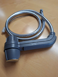 Mitigeur de douche Carletta Duschomat – Gris, avec inverseur automatique et flexible de 1,5 m