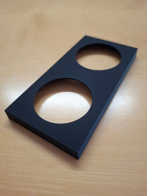 Berker INTEGRO Pure cornice a 2 vie nero opaco