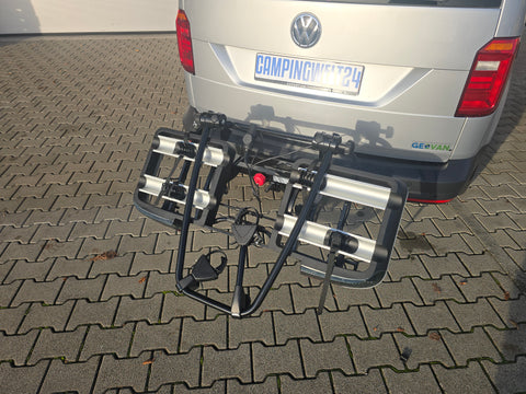 Portabici BackPower per gancio traino con spazio per 2 bici