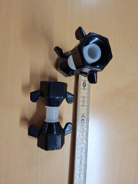 Doppel-Aufschraubtülle PP 1/2" x 1/2"I - passend zu SHURflo-Pumpen