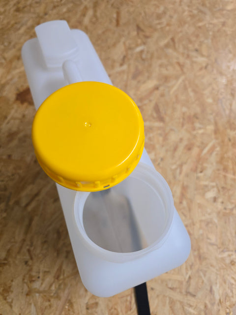 Tanica per l'acqua, collo largo, con serbatoio di sicurezza, 13L - incl. cinghia di ancoraggio