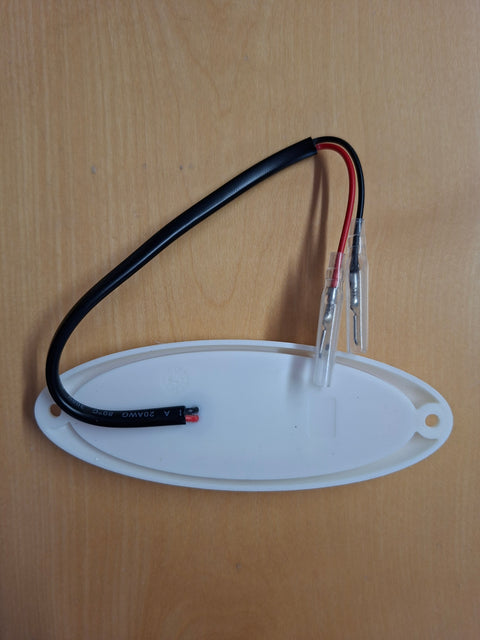 Feu latéral LED de chantier avec base blanche