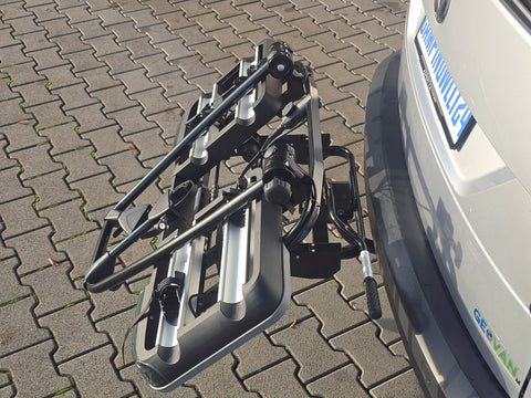 Portabici BackPower per gancio traino con spazio per 2 bici