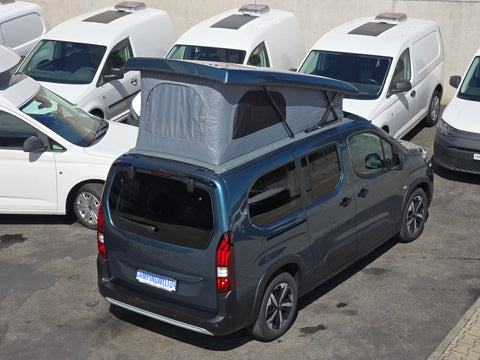 Schlafdach / Aufstelldach / Hubdach für Berlingo/ Partner/ Rifter/ Proace City/ Combo / Doblo inklusive Montage inkl. Dachbett