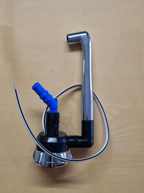 Robinet Comet Novo Super – chrome, noir, microrupteur, pivotant, Ø 17 mm